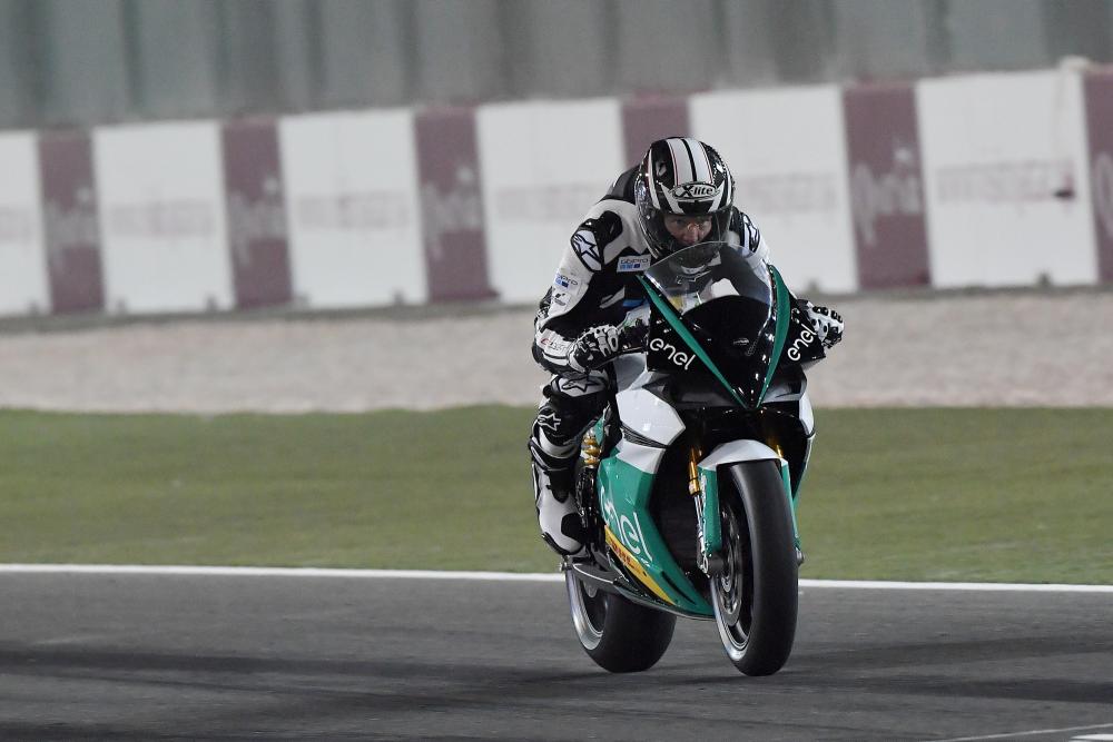 View of Watch the #MotoE Energica Ego Corsa in action at Mugello