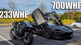 Ninja H2 kontra Mclaren 720s